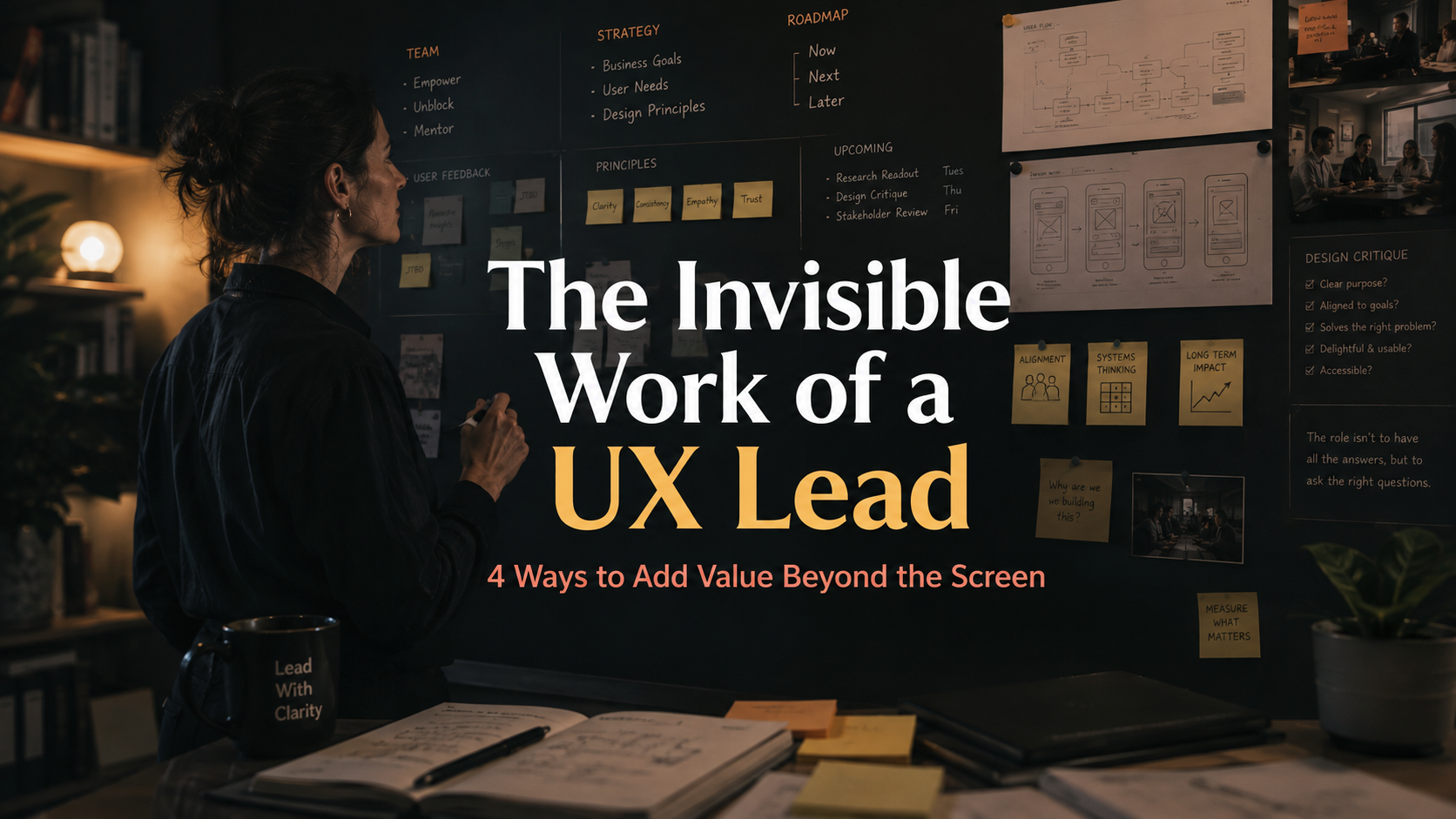 The invisible work of a UX lead — hero