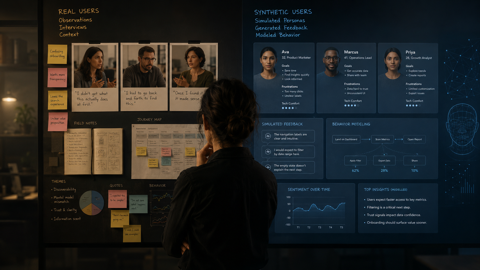 Synthetic users in UX research