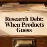 Research Debt: The UX Problem Nobody Sees Until the Product Starts Guessing