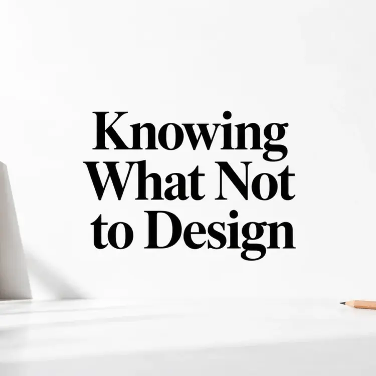 The Senior Product Designer’s New Skill: Knowing What Not to Design